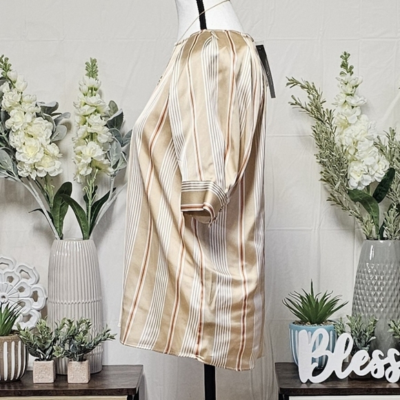 WORTHINGTON | WENDY STRIPE BLOUSE - NWT! - Picture 7 of 16